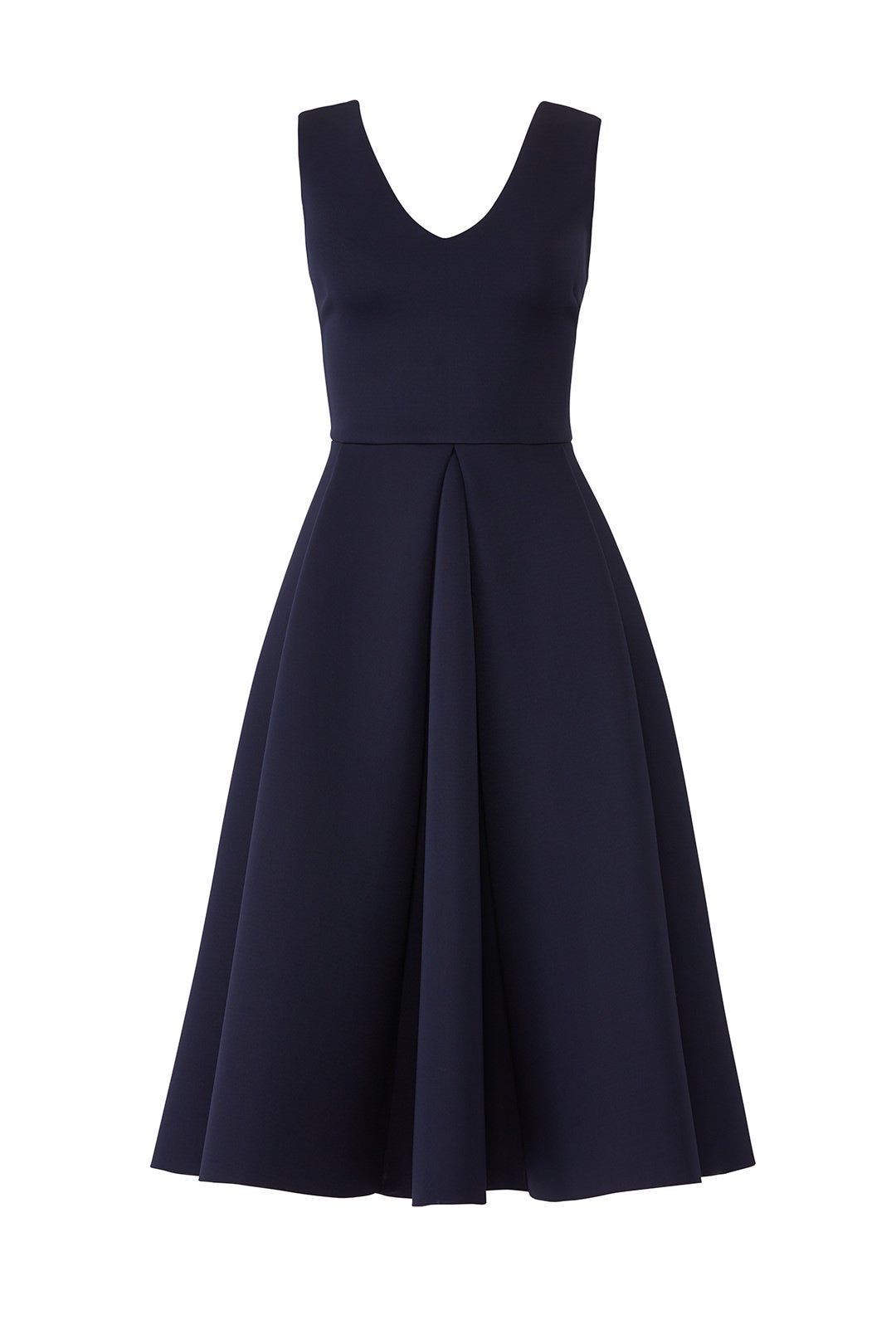 Navy Midi Flare Dress by Slate & Willow 3