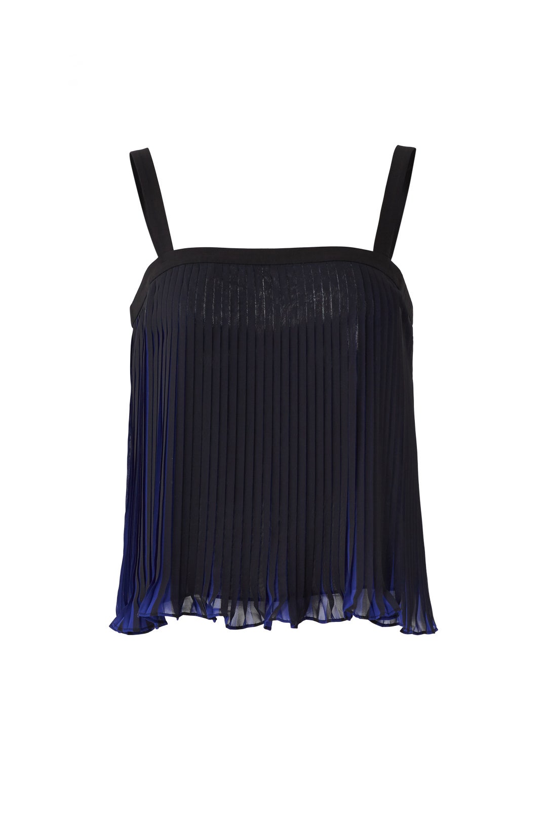 Black and Blue Pleated Top by Waverly Grey 3