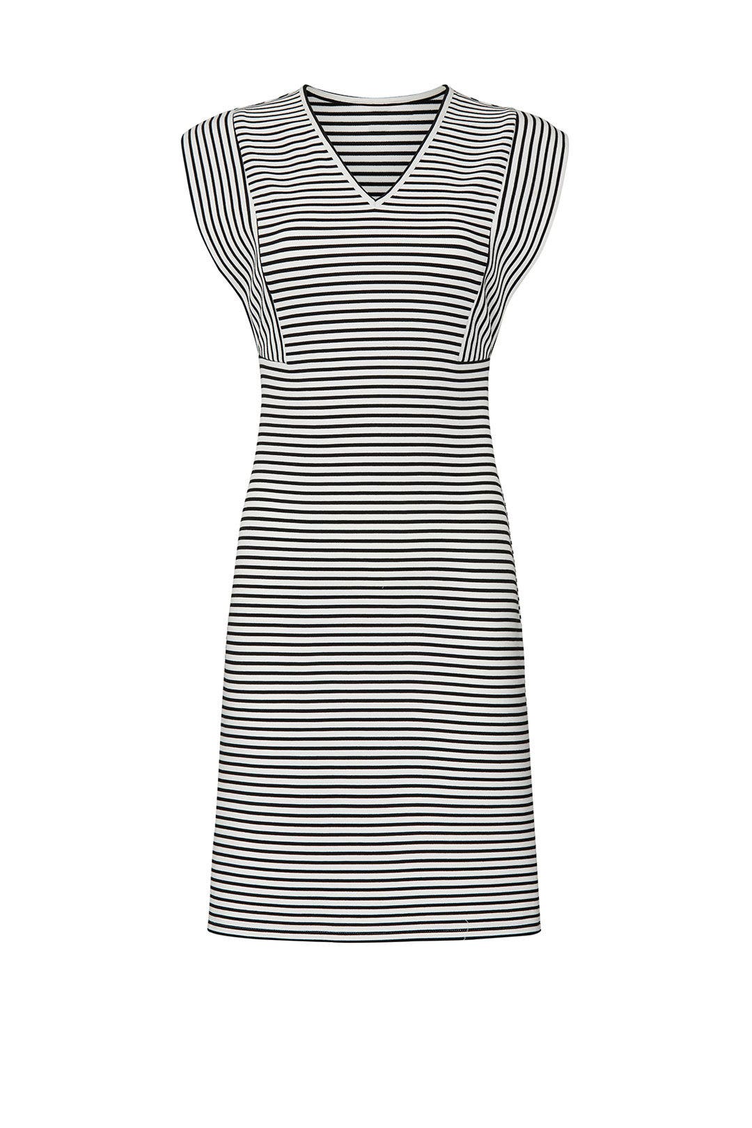 Striped V-Neck Dress by Derek Lam 10 Crosby x RTR 4