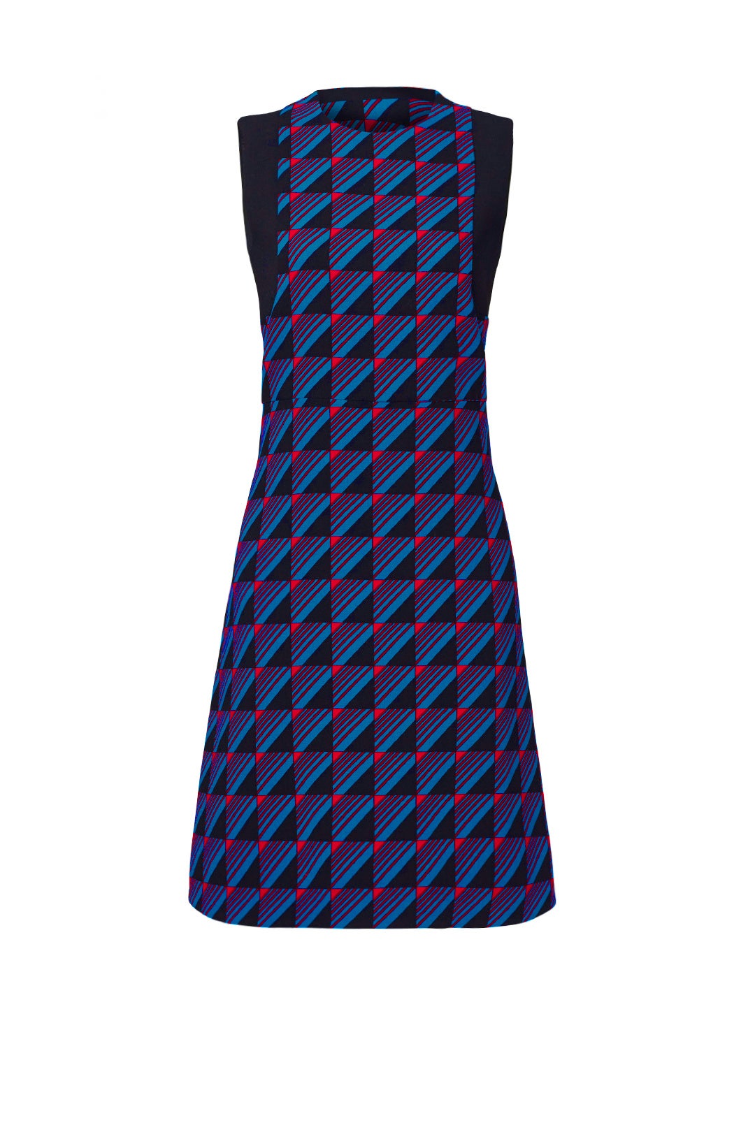 Geometric Block Shift Dress