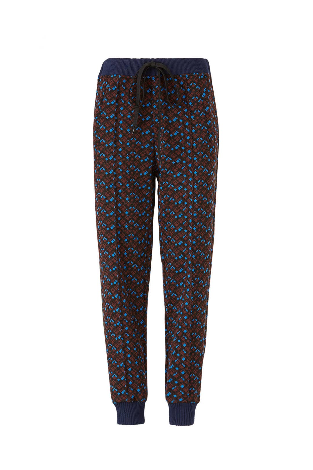 Port Red Printed Joggers by Marni