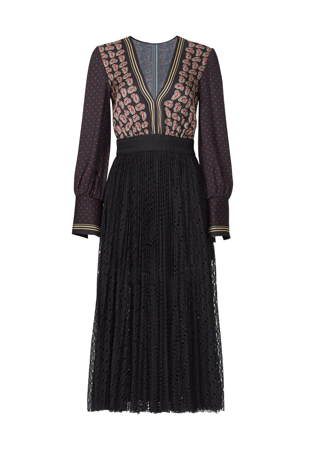 Paisley Print Pleat Dress by Philosophy di Lorenzo Serafini