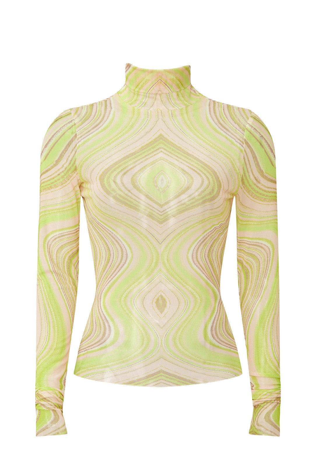 Zadie Swirl Mesh Turtleneck by AFRM