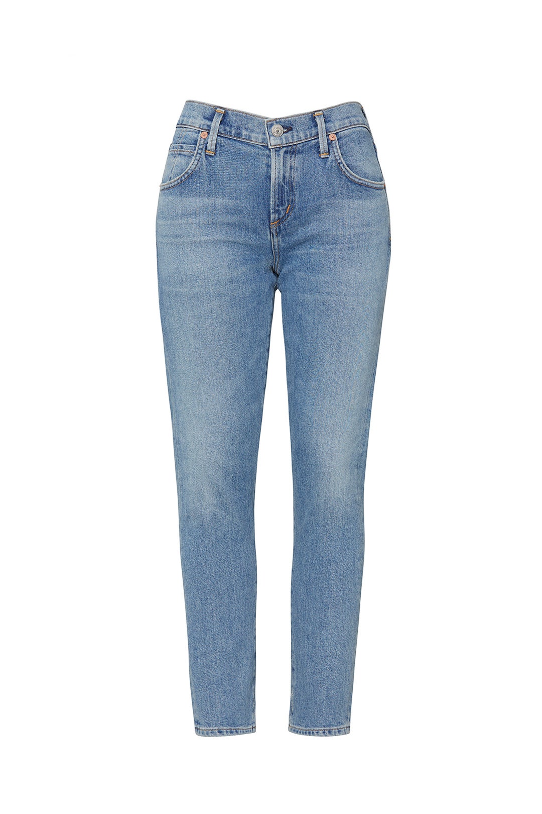 Indigo Elsa Mid Rise Slim Fit Crop Jeans by Citizens of Humanity