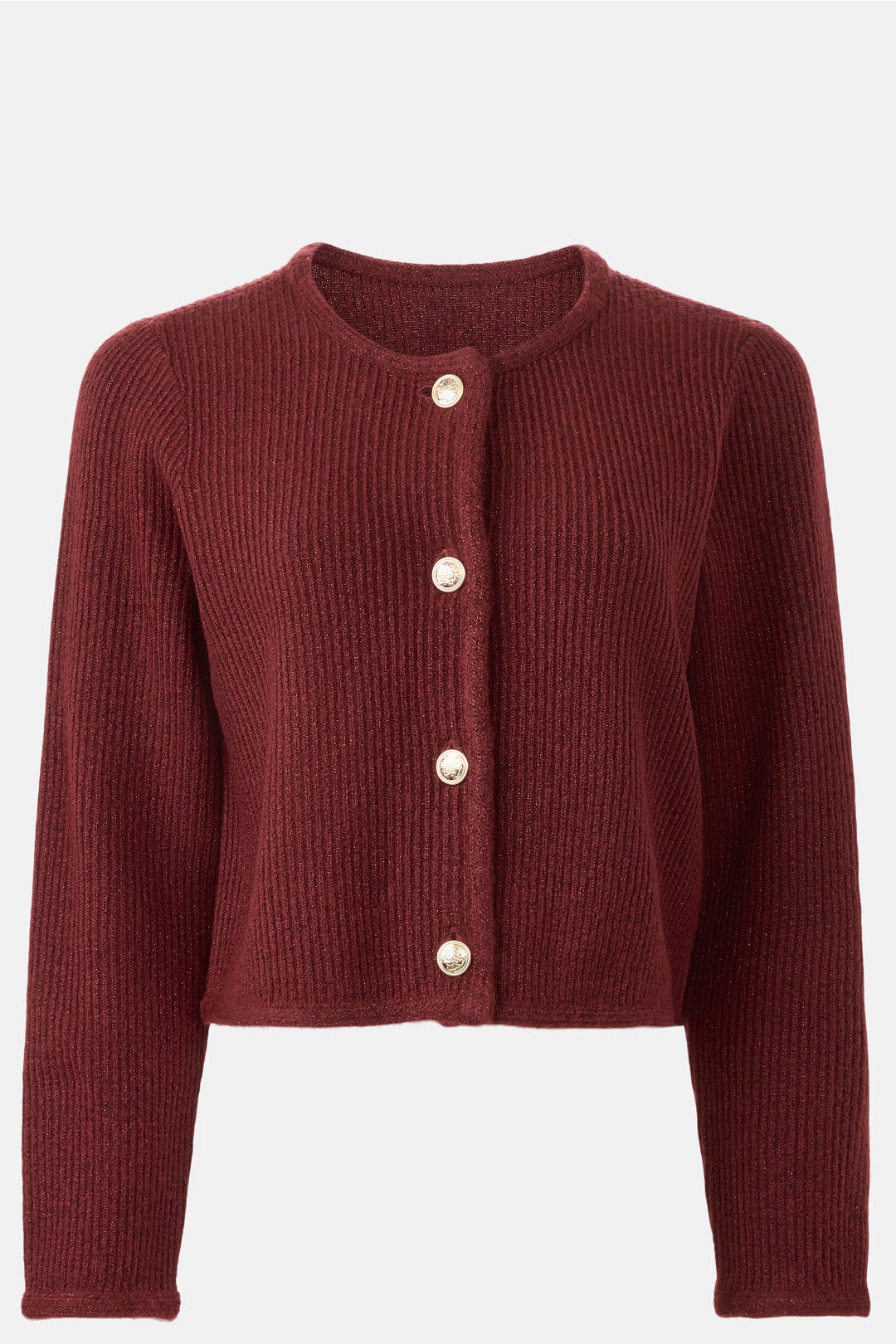 Red Metallic Knit Cardigan by Derek Lam 10 Crosby x RTR 4