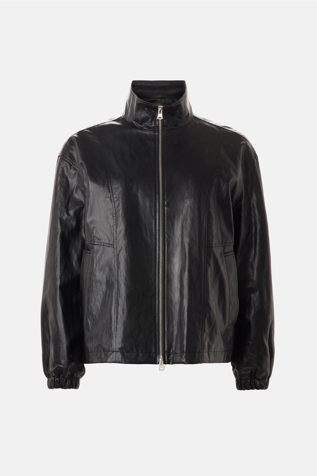 Vegan Leather Windbreaker Jacket by DUNST 4
