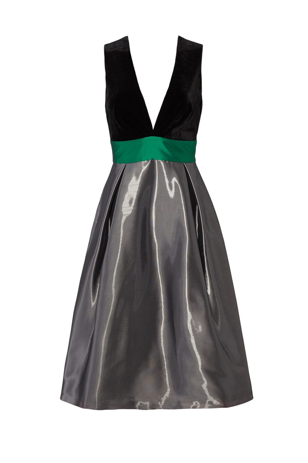 colorblock flare dress Purple Flare Flower Halterneck Midi Dress main image 1