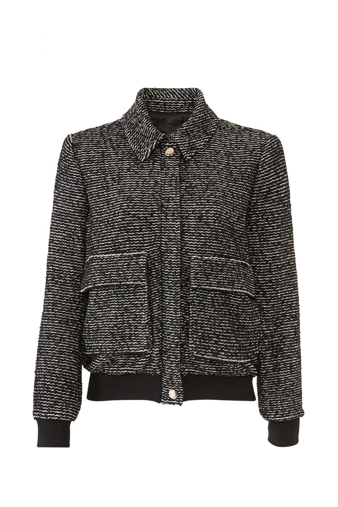 Woven Bomber Jacket by Badgley Mischka 3