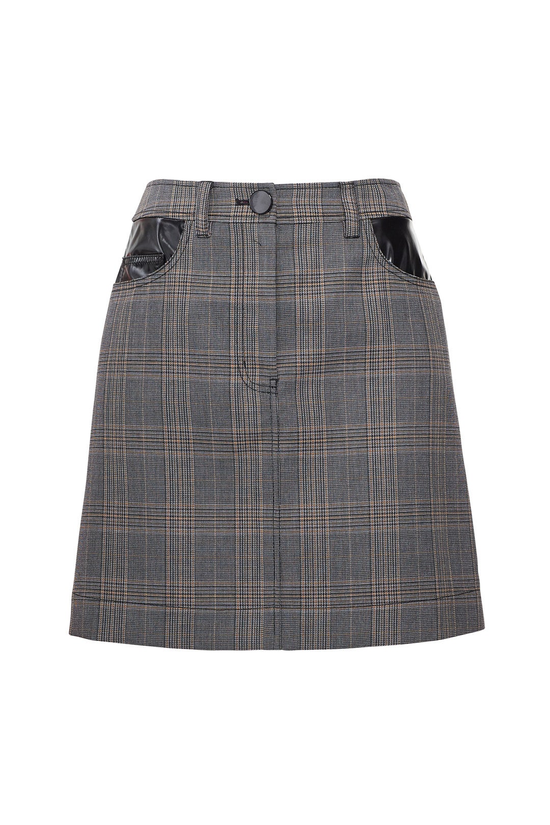 Grey Plaid Mini Skirt by Derek Lam 10 Crosby 3