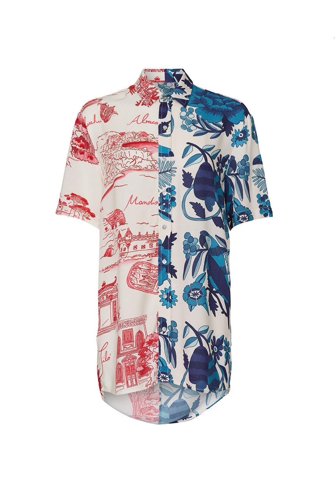 Mixed Print Button Down by FARM Rio 4