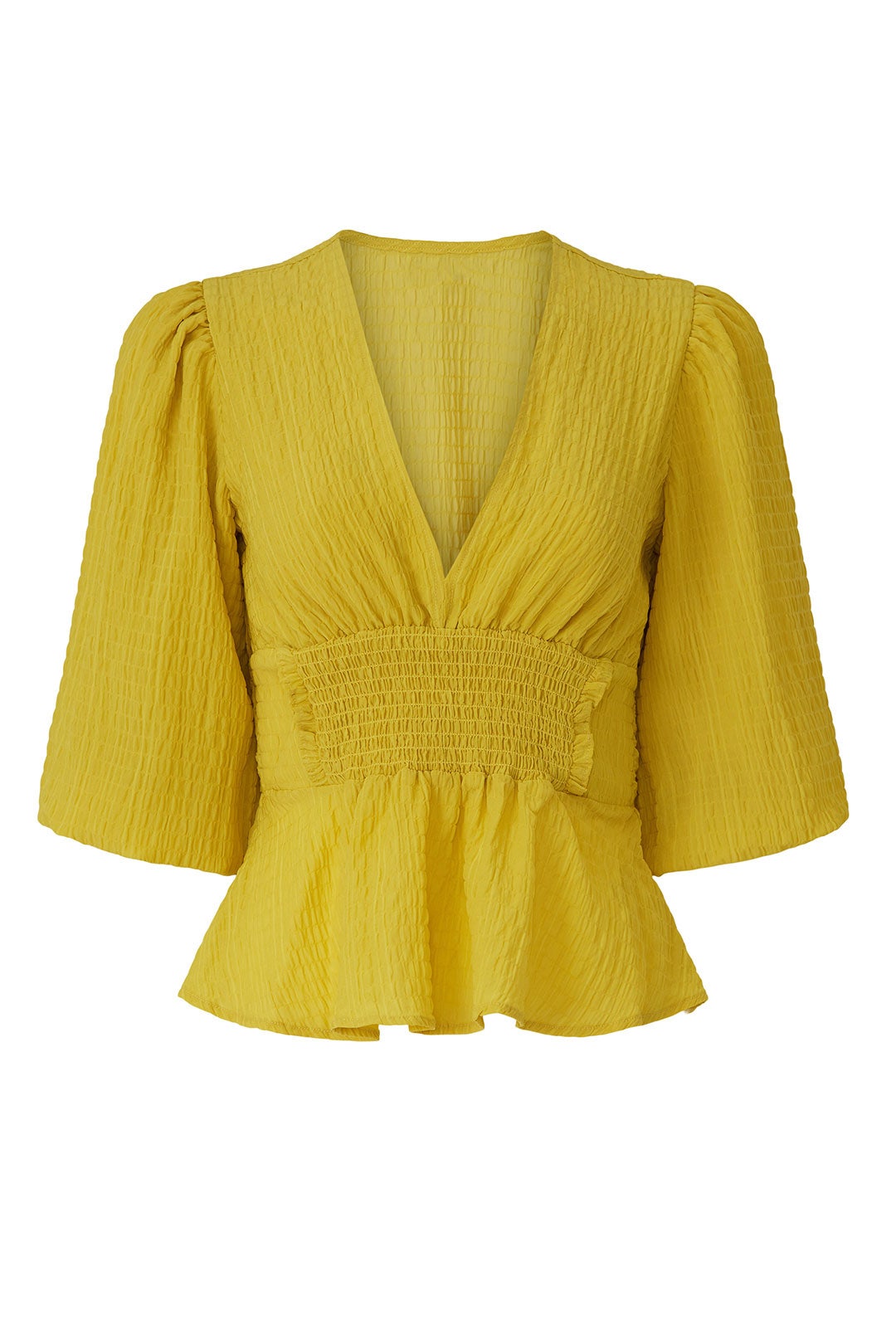 Yellow Smocked Blouse by Louna 4