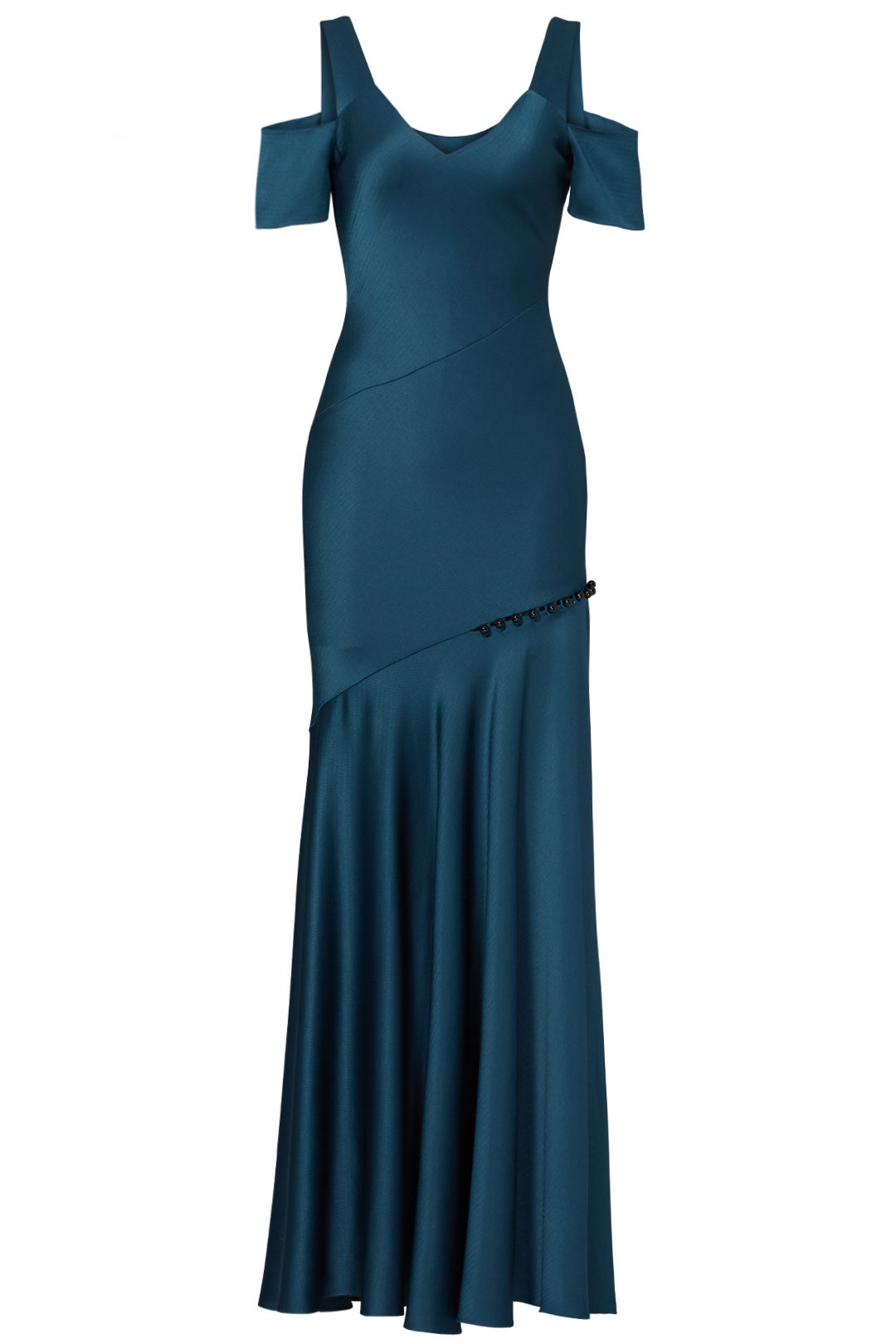 Green Cold Shoulder Gown by Prabal Gurung 3