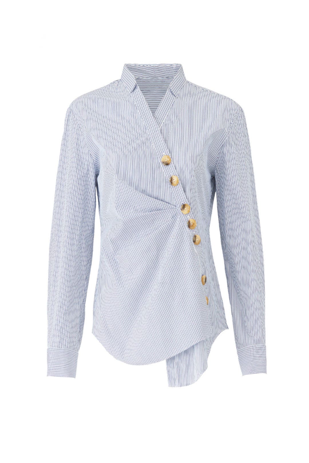 Blue Jones Striped Shirt by Tibi