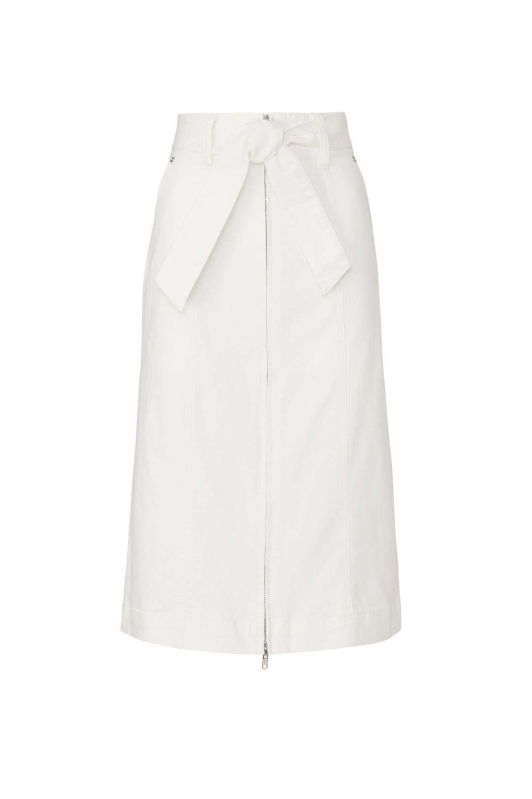 White Denim Midi Skirt by Thakoon x RTR | Rent the Runway