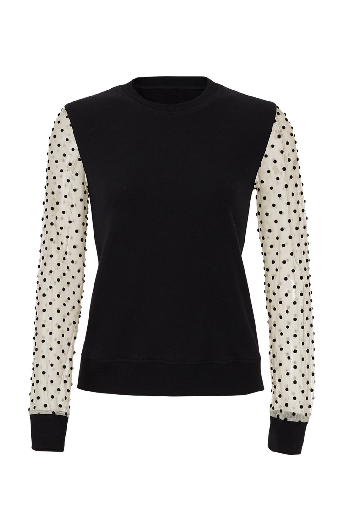 Polka Dot Sleeve Sweatshirt by RED Valentino 3