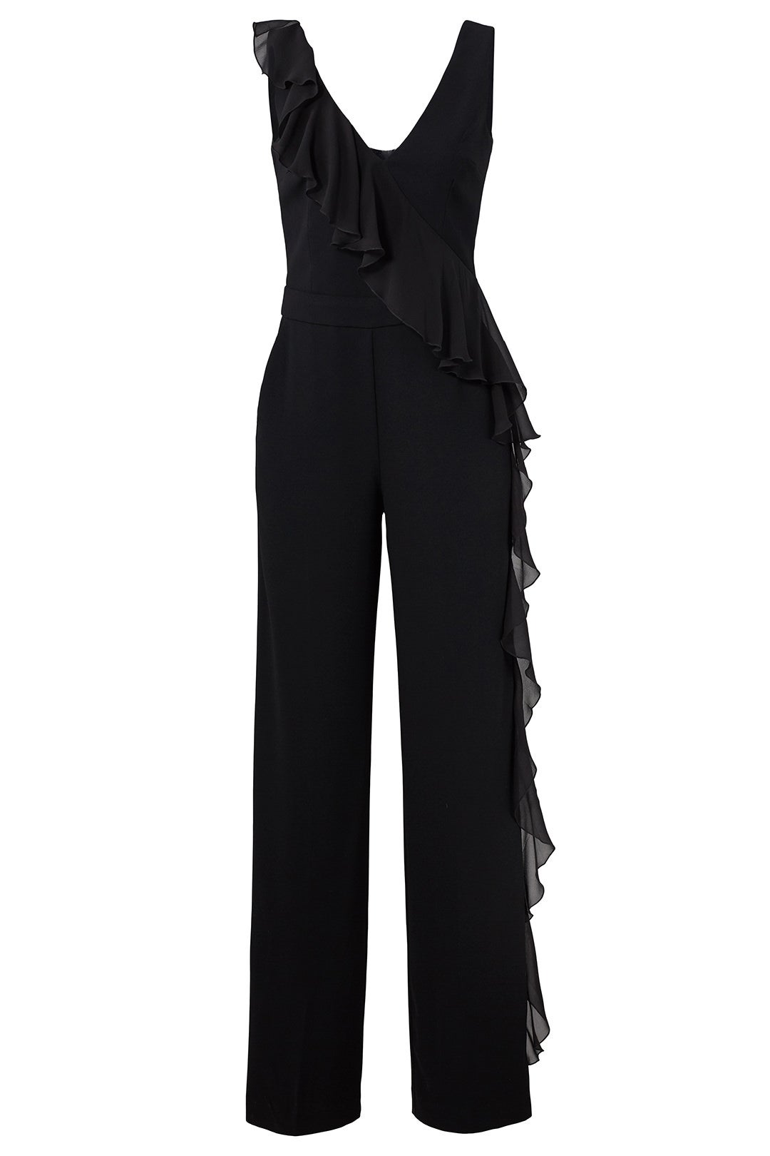 Ruffle Black Jumpsuit by Trina Turk 3