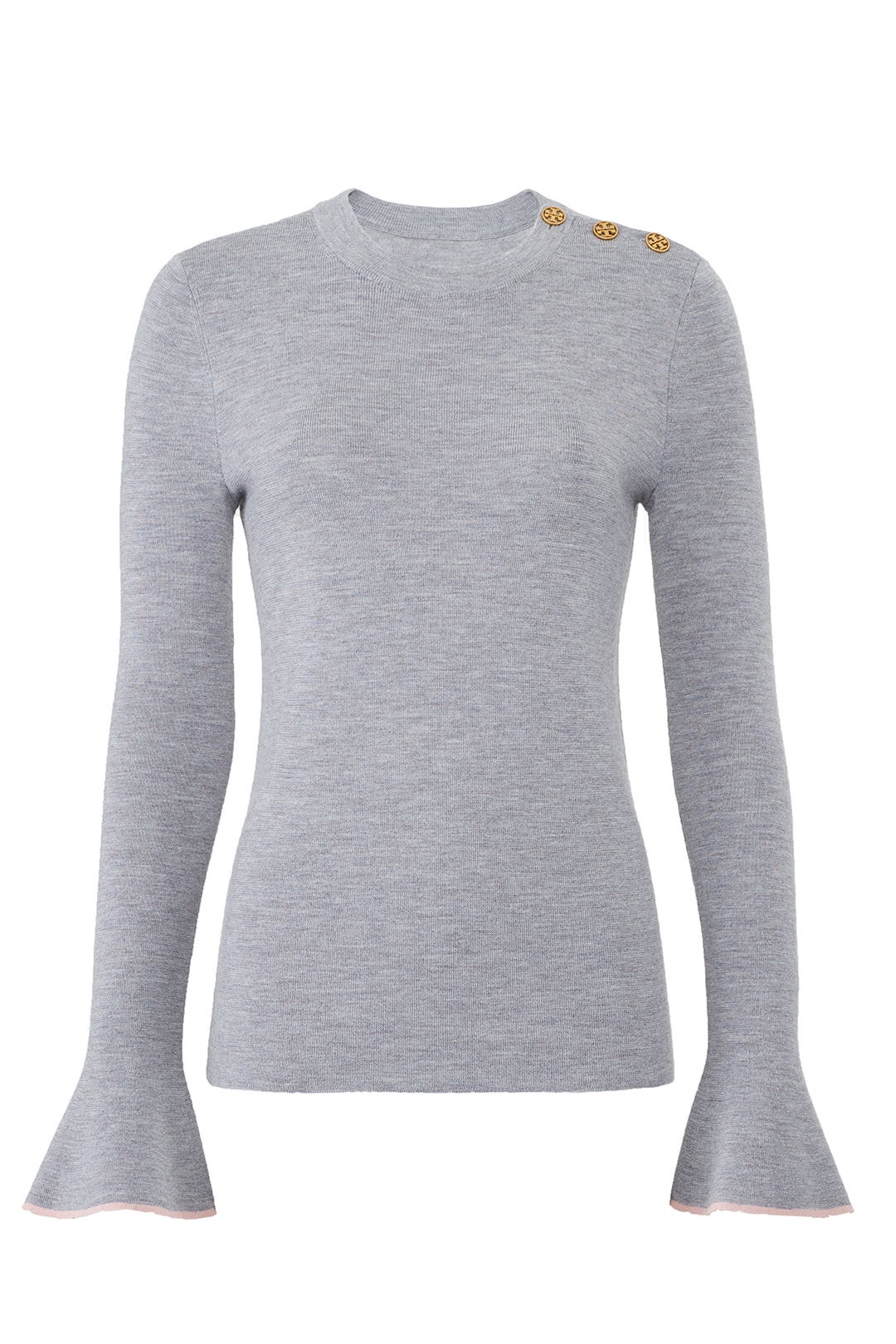 Grey Kimberly Sweater by Tory Burch