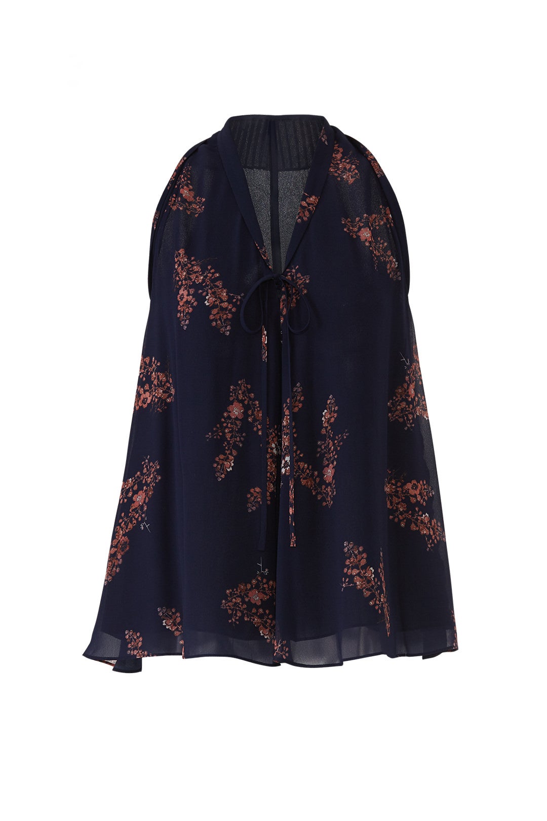 Midnight Floral Trapeze Top