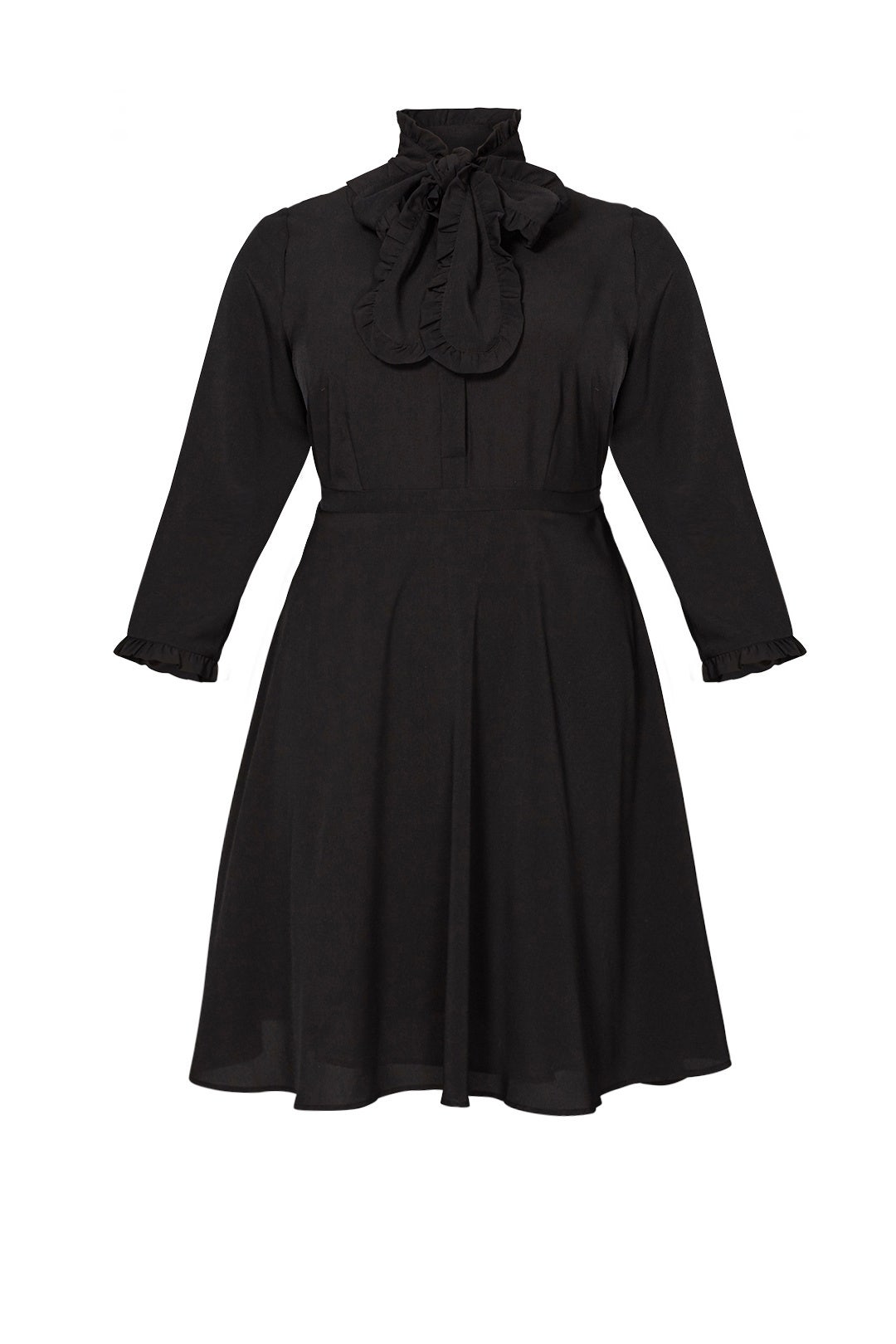 Black Tie Neck Shirtdress by ELOQUII 3