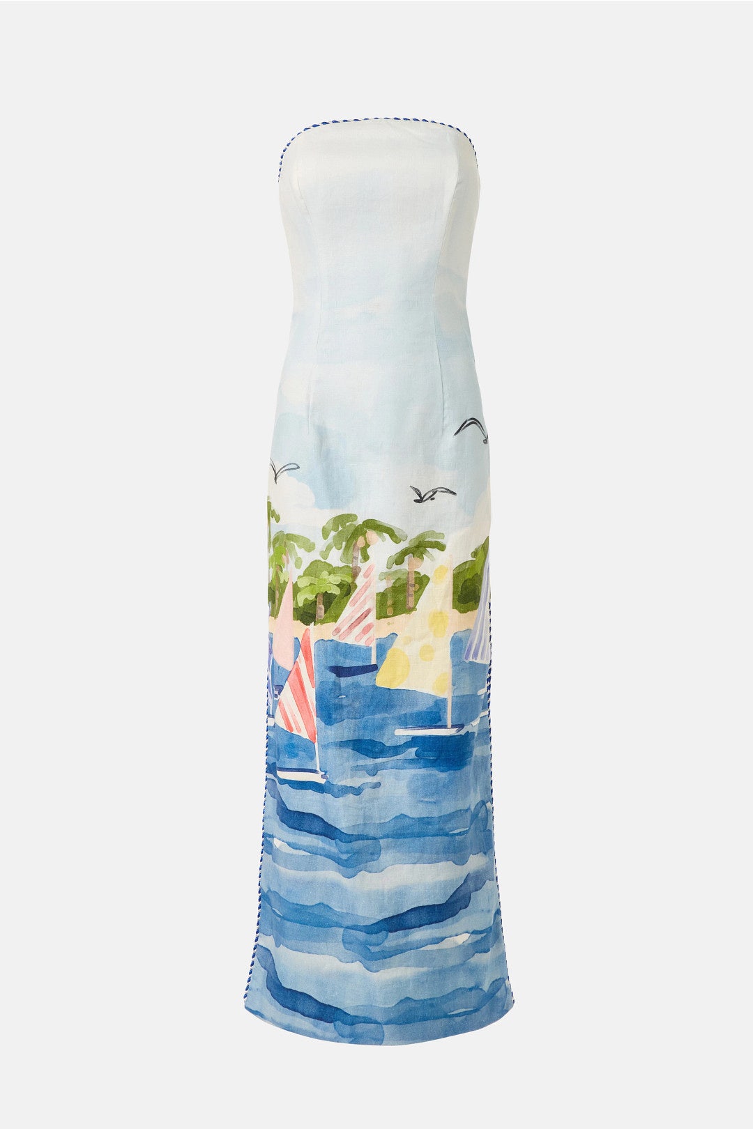 Ava Bustier Maxi Dress by Leo Lin 4