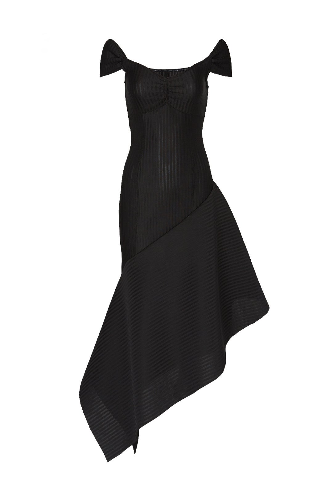 Spongy Stripe Lotus Dress by Opening Ceremony 3