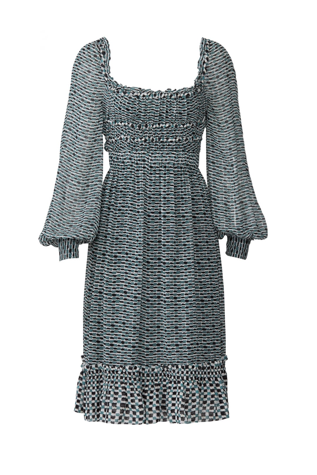 Bluestone Square Neck Dress by Proenza Schouler 3