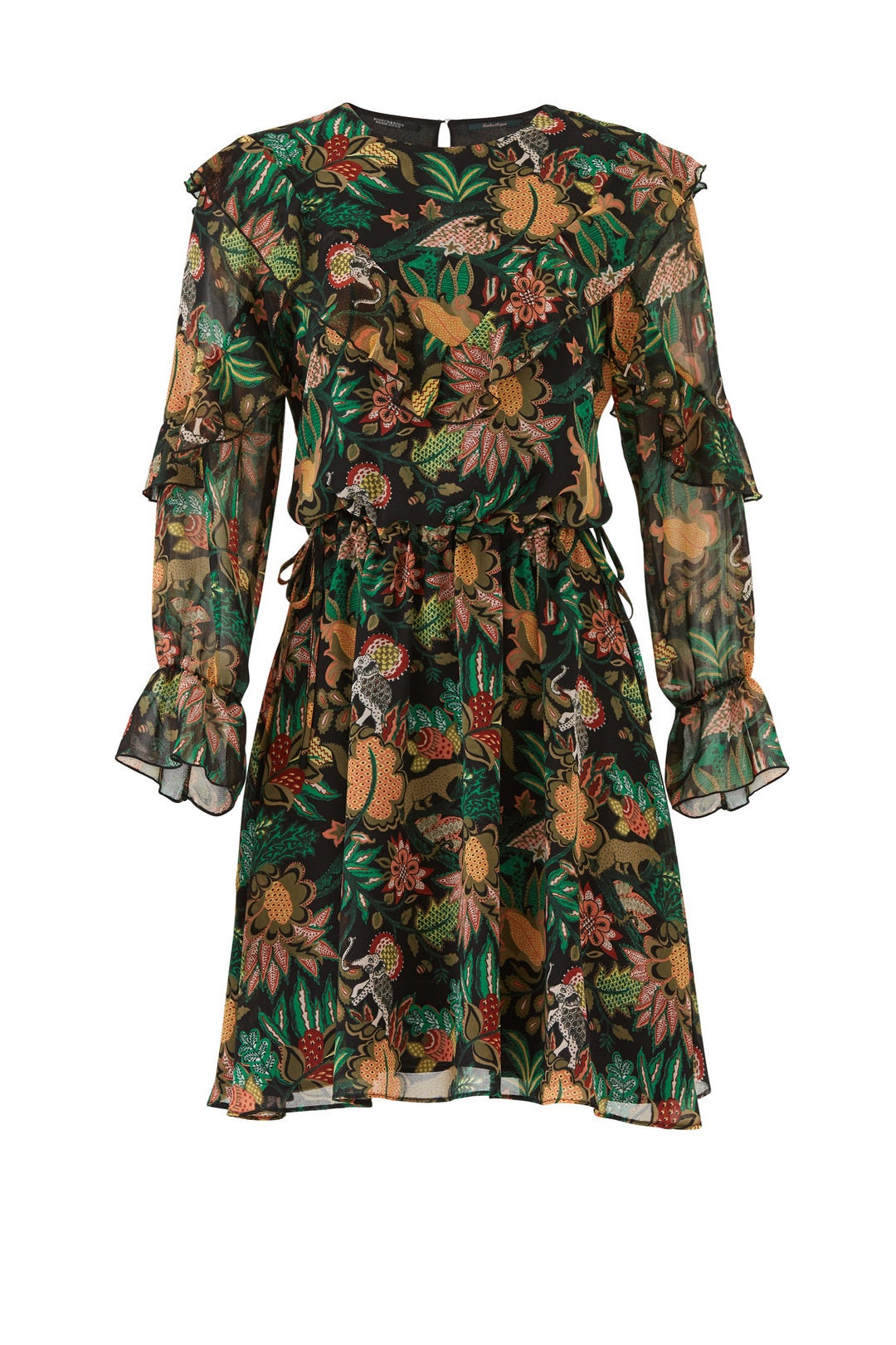 Ruffle Jungle Print Dress by Scotch & Soda
