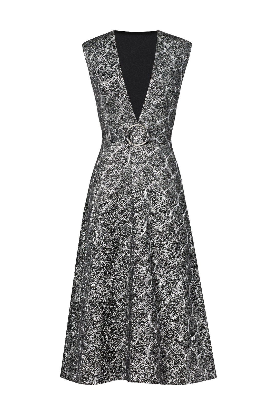 Silver Screen Metallic Dress by Suno 3