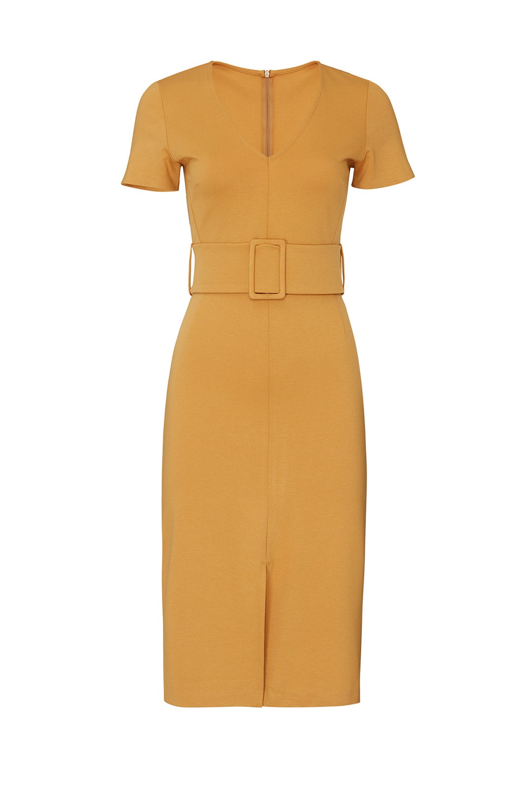 Mustard Belted Sheath by Slate & Willow