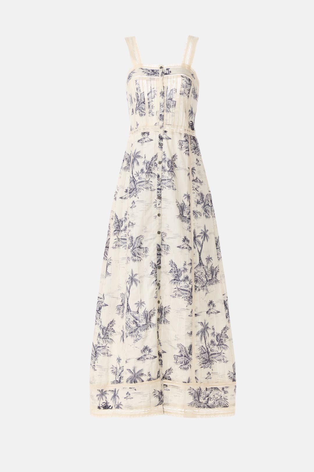 Renaid Cotton Tropical Island Maxi Dress by Zadig & Voltaire