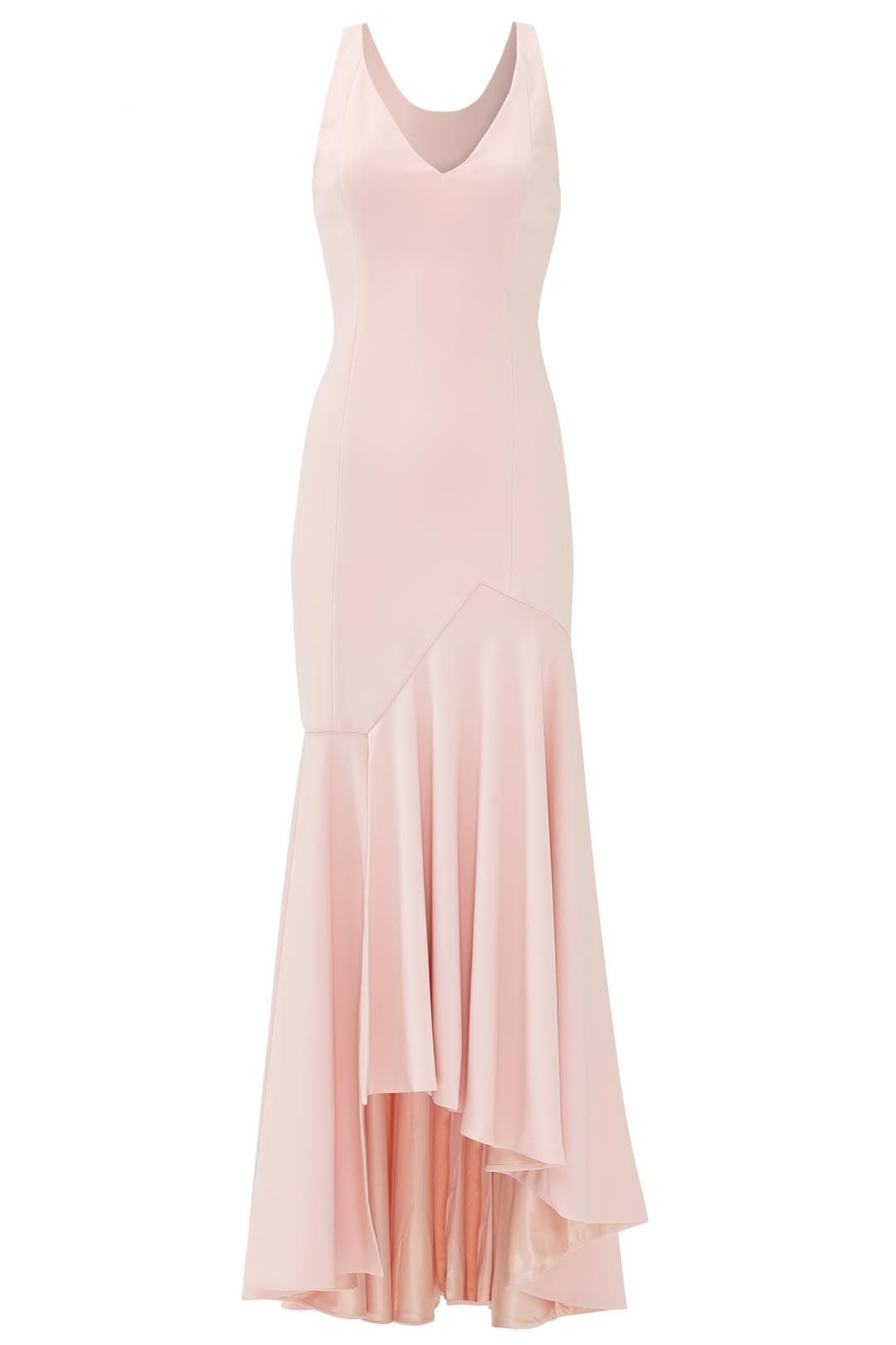Blush Flutter Cut Gown by Jay Godfrey