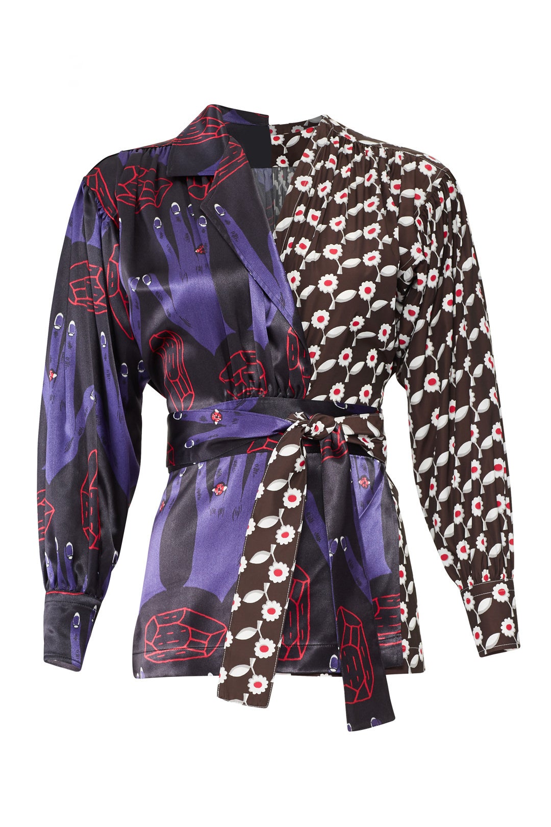 Combo Printed Wrap Top by Marni 3