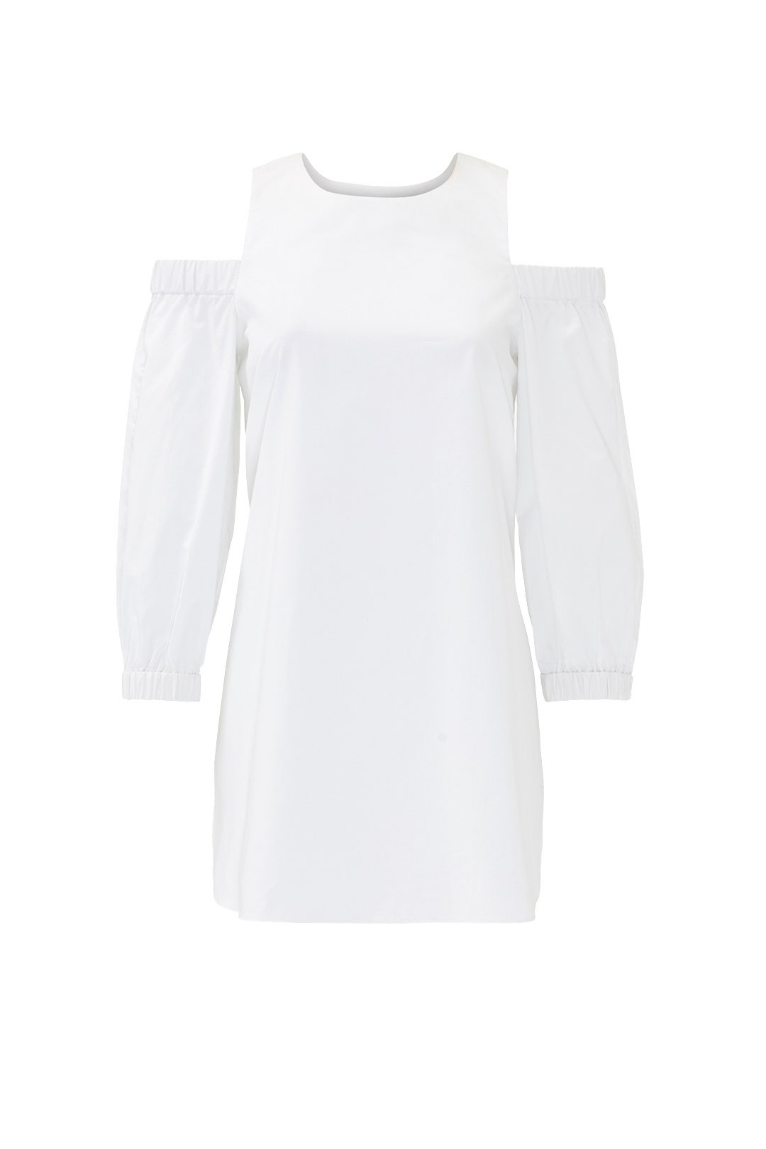 White Poplin Cut Out Top by Tibi 3