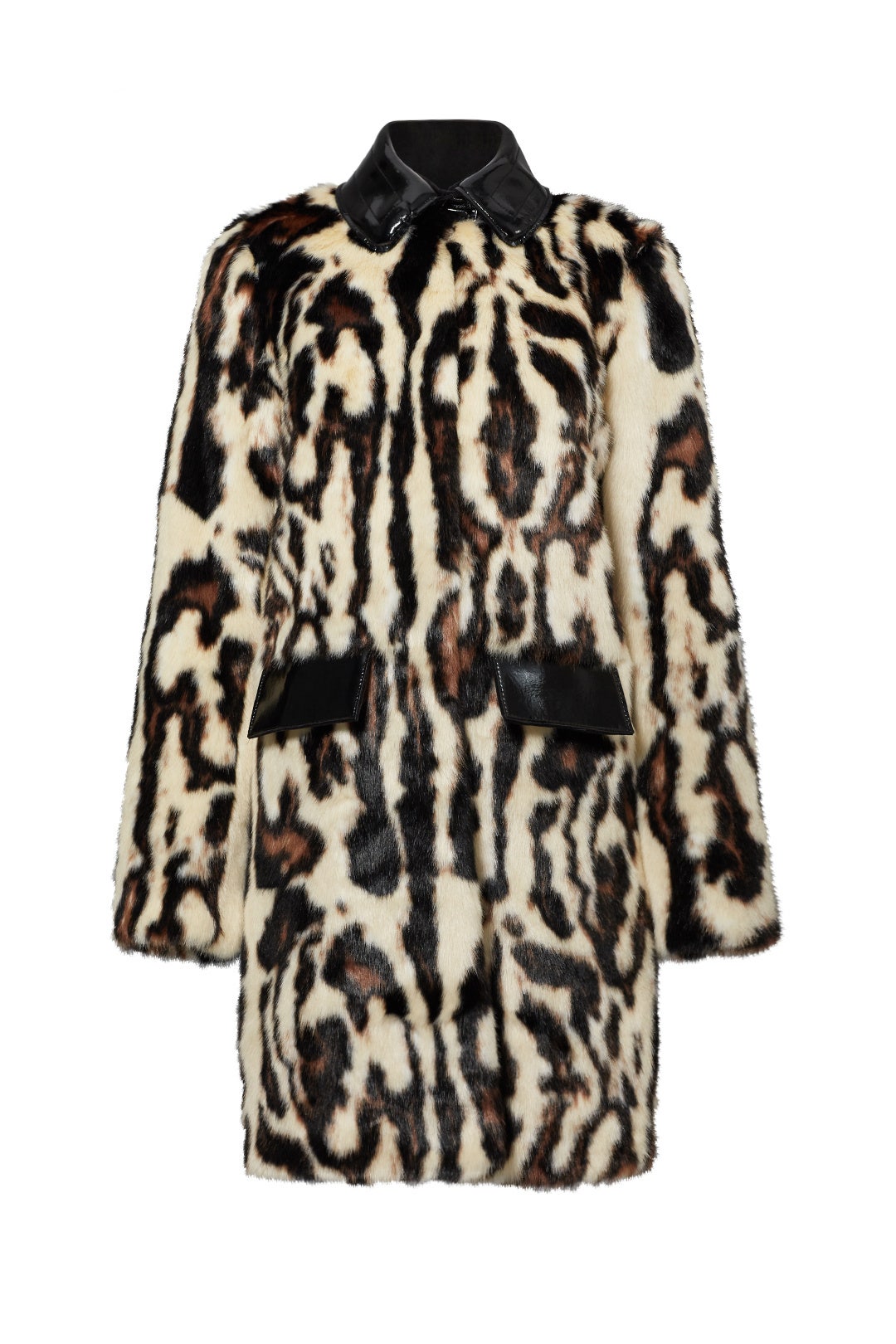 Animal Print Faux Fur Coat by Carven 3