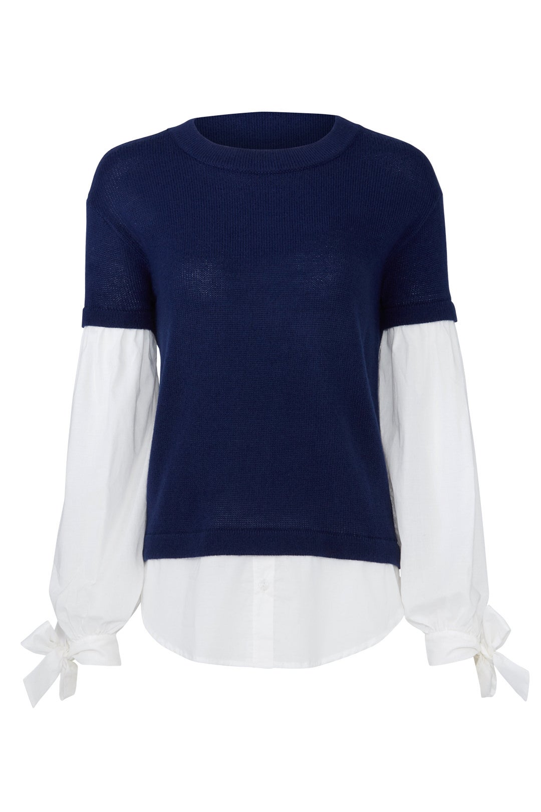 Navy Flare Sweater by devlin