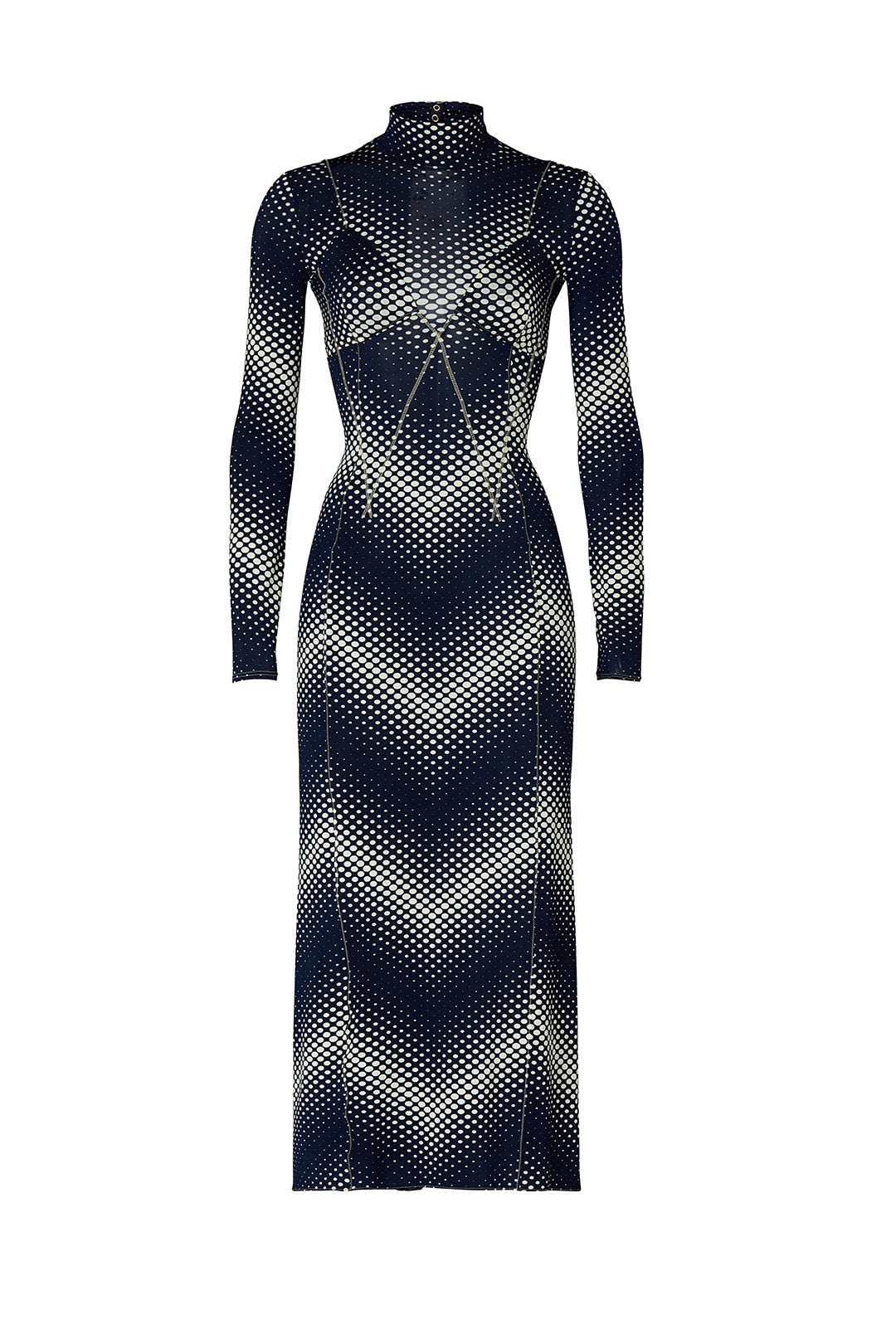 Black Printed Dress by Rabanne 4