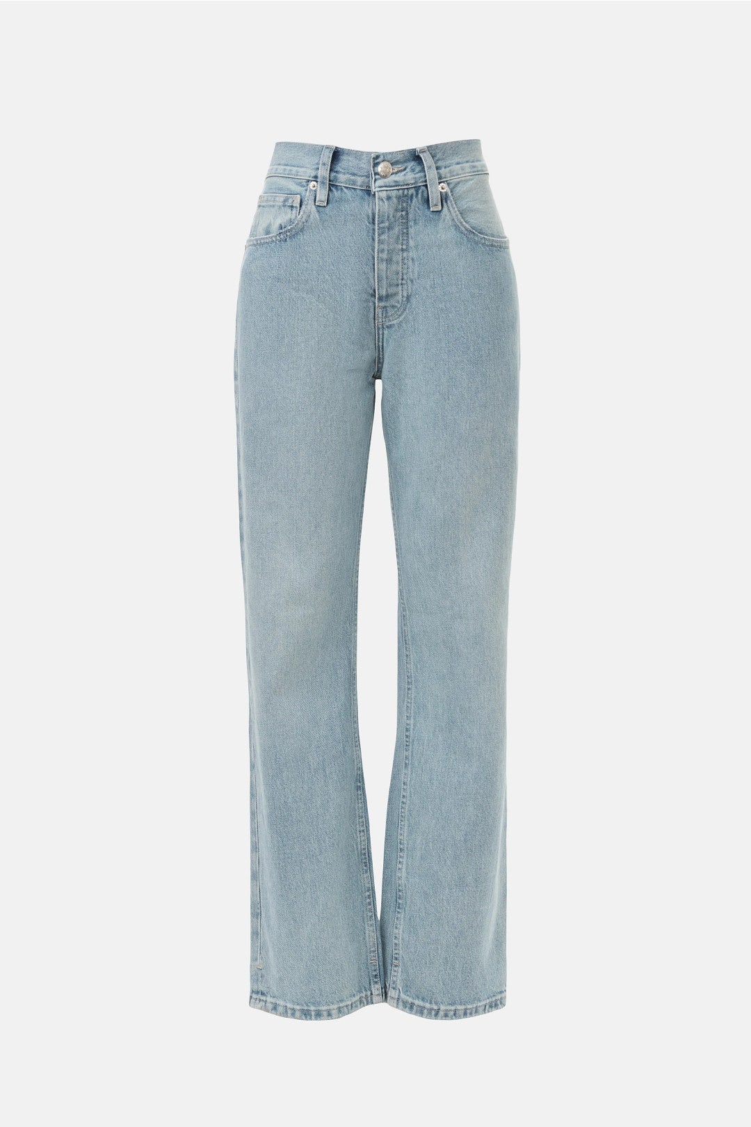 Calla Mid Rise Straight Ankle Jeans by DALA