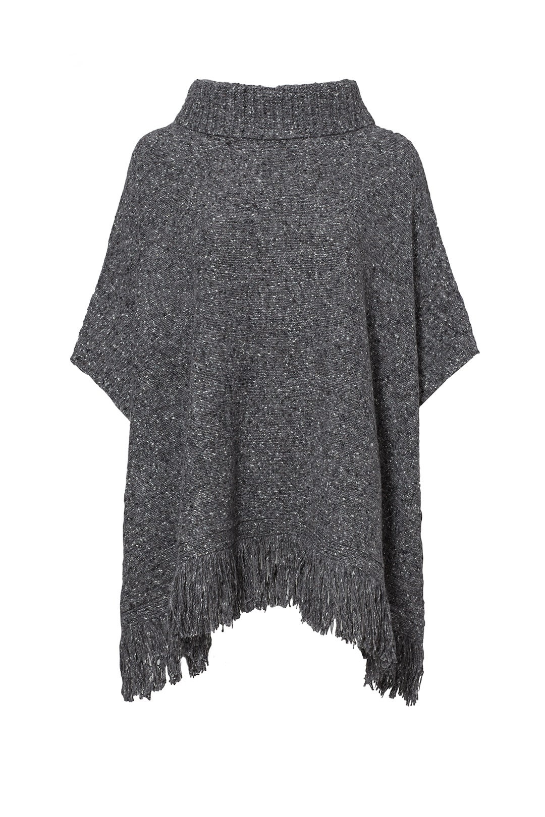 Grey Hatice Poncho Sweater by Joie