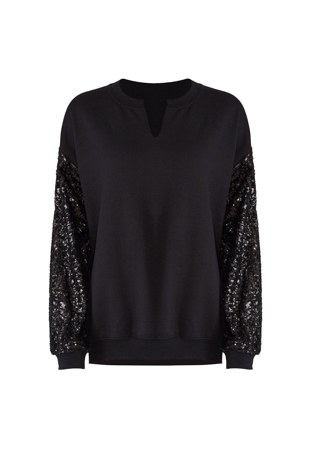 Sequin Sleeve Sweatshirt by JET John Eshaya 3