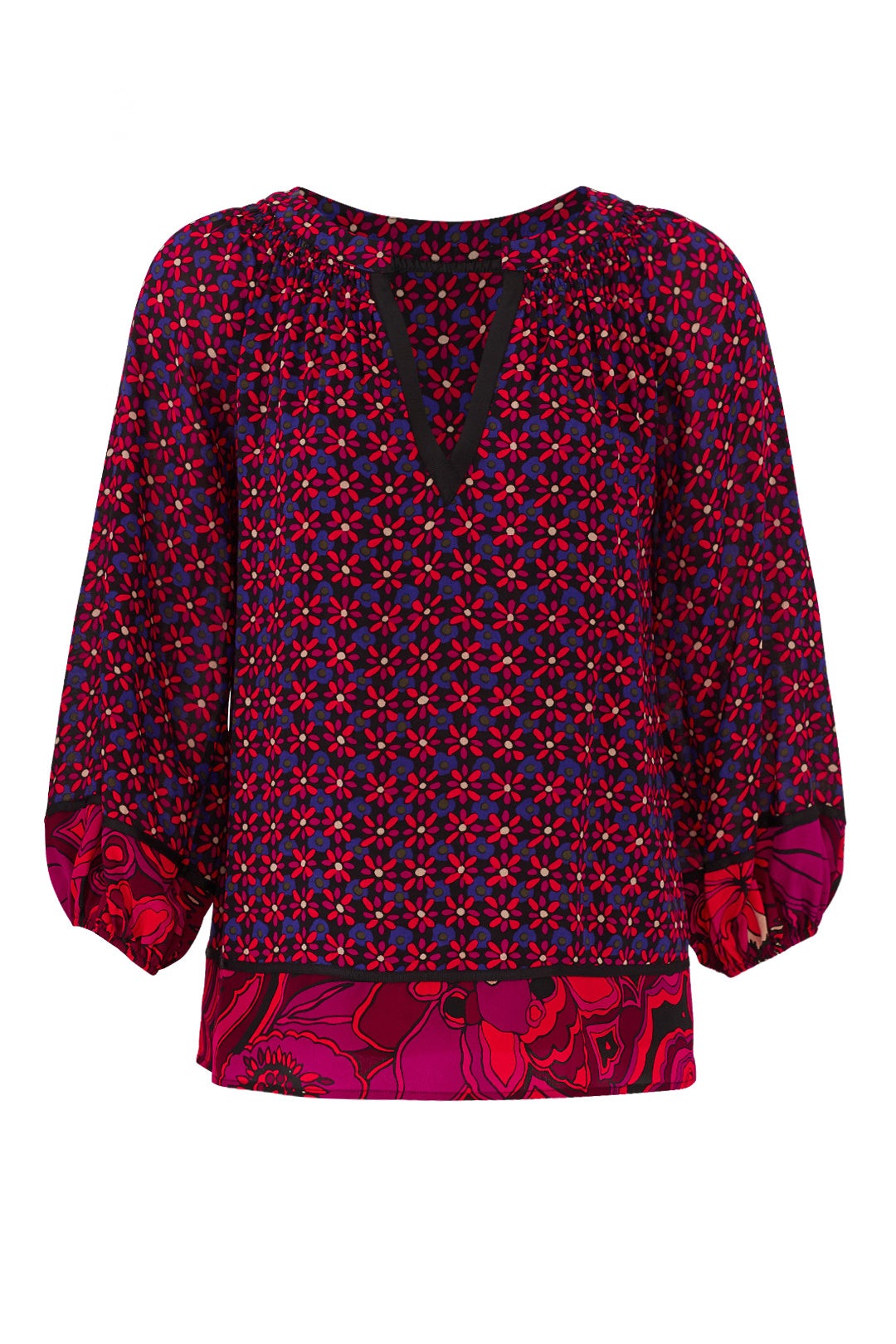 Floral Chavez Top by Trina Turk