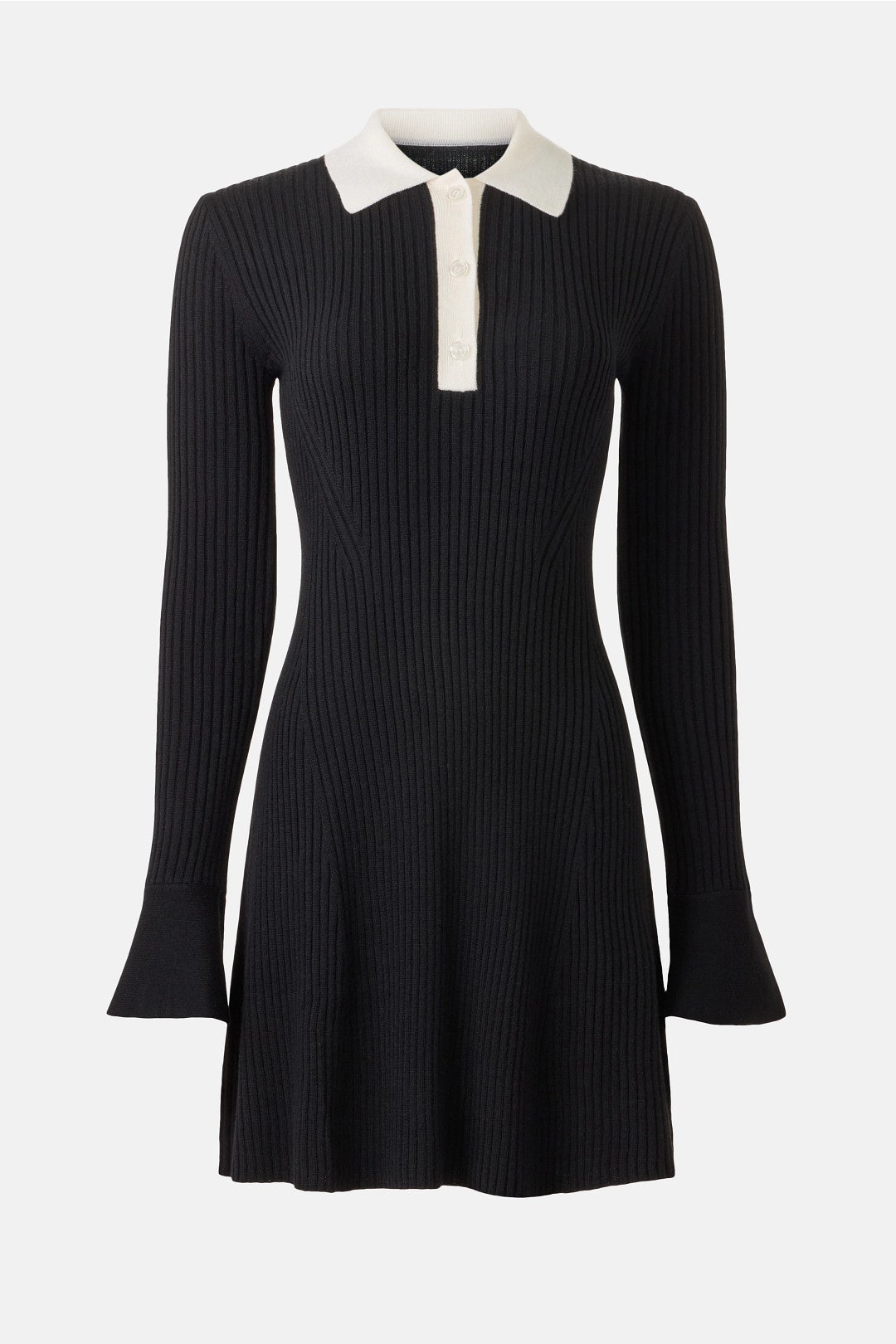 Long Sleeve Mini Polo Dress