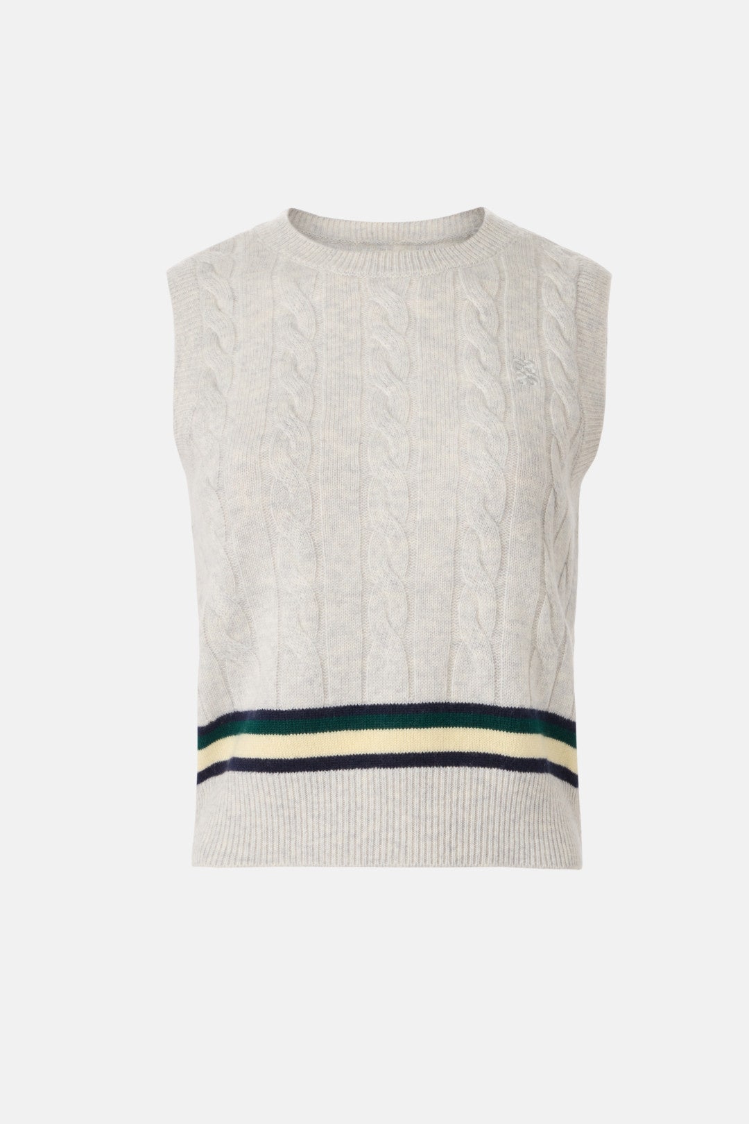 Grey Striped Knit Vest by Sandro 4