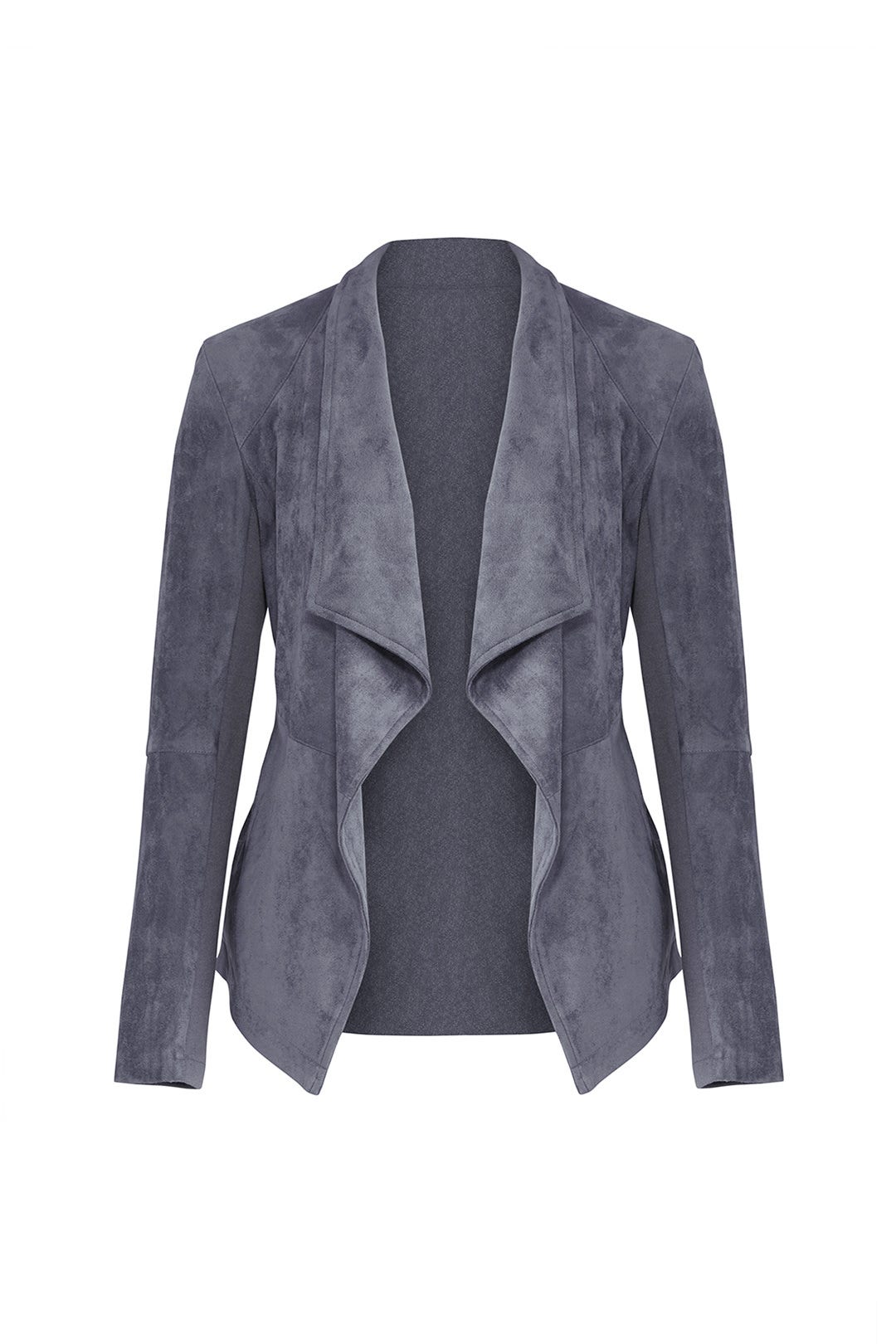 Grey Faux Suede Jacket by BB Dakota 3