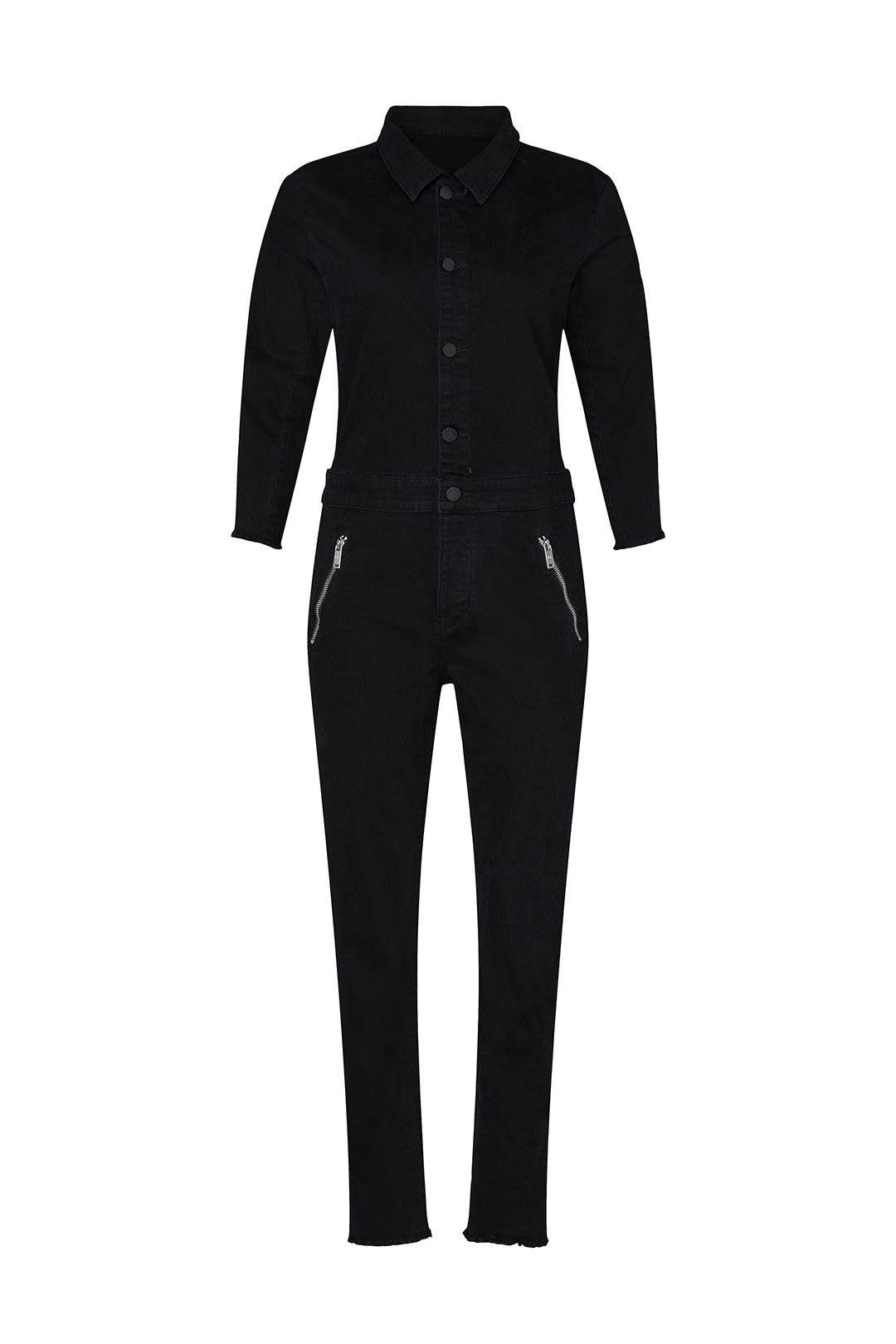 Black Wash  Denim Kat Jumpsuit by DL1961 4