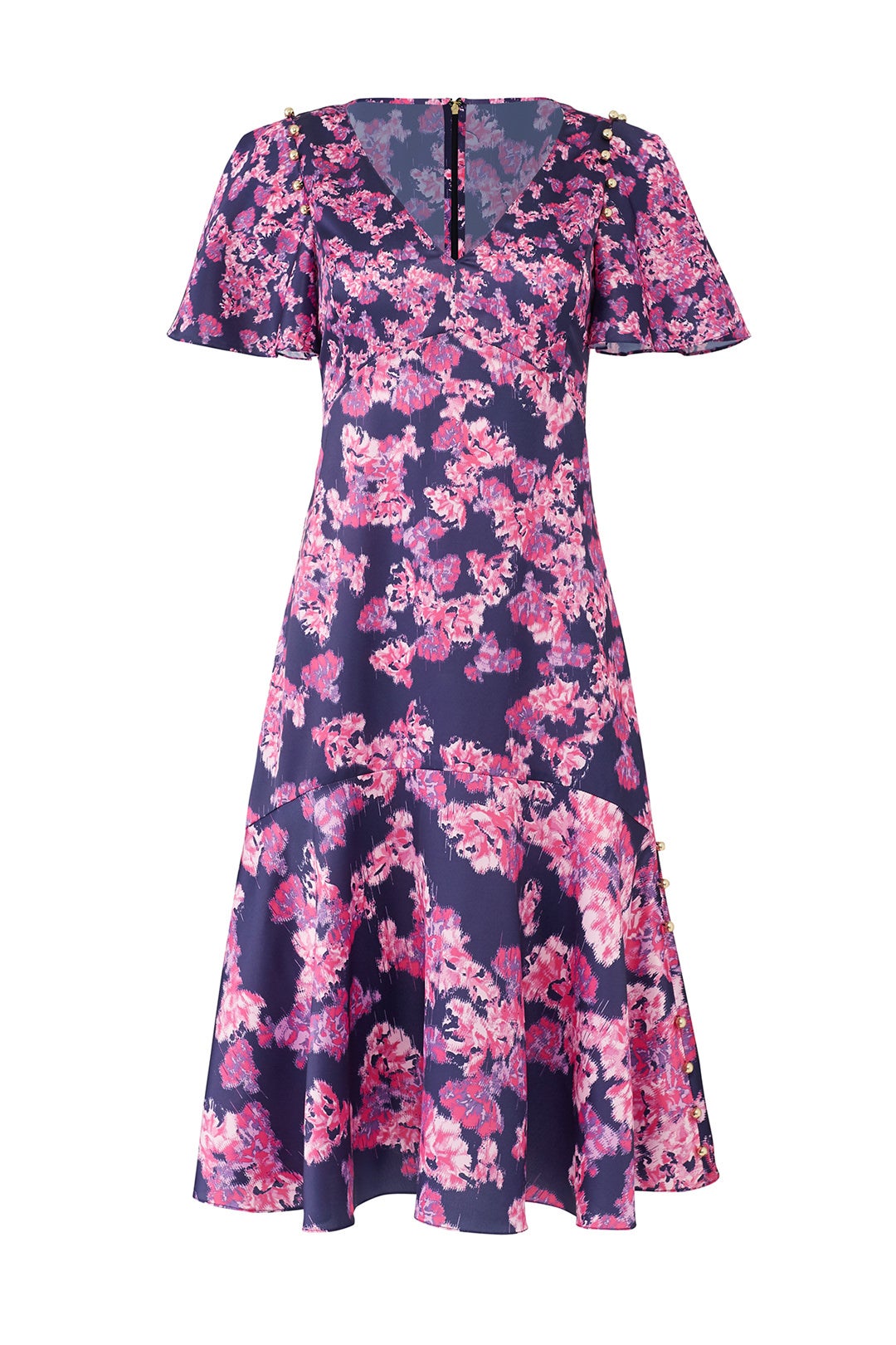 Navy Blooming Midi Dress by Prabal Gurung 3