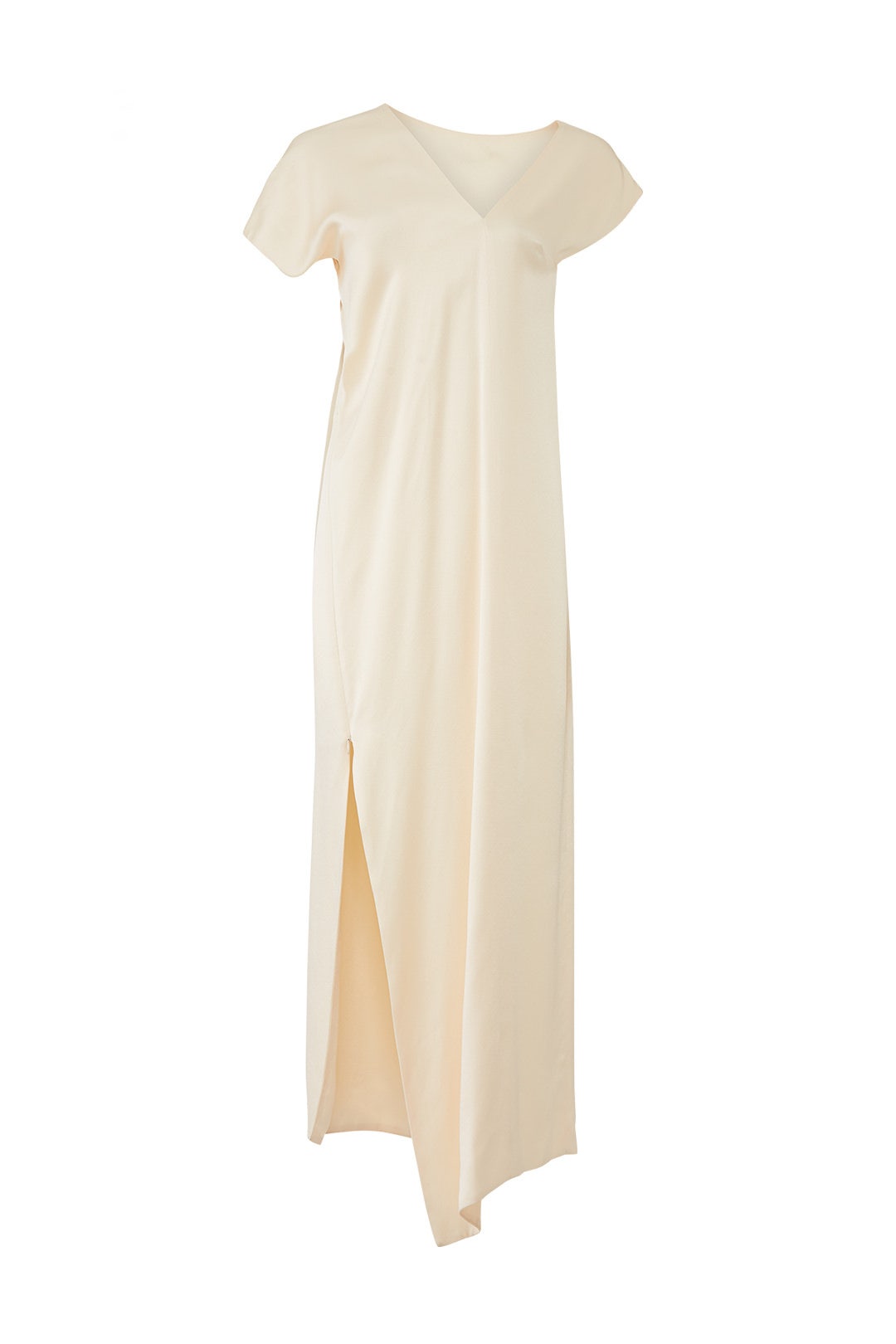 Cream Lurex Caftan Dress by Rosetta Getty 3