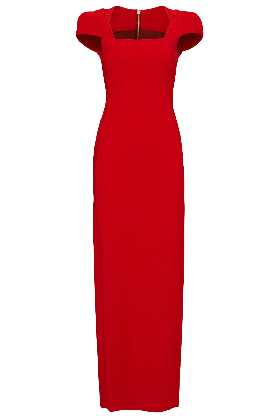 Rouge Sleek Zip Gown by Antonio Berardi