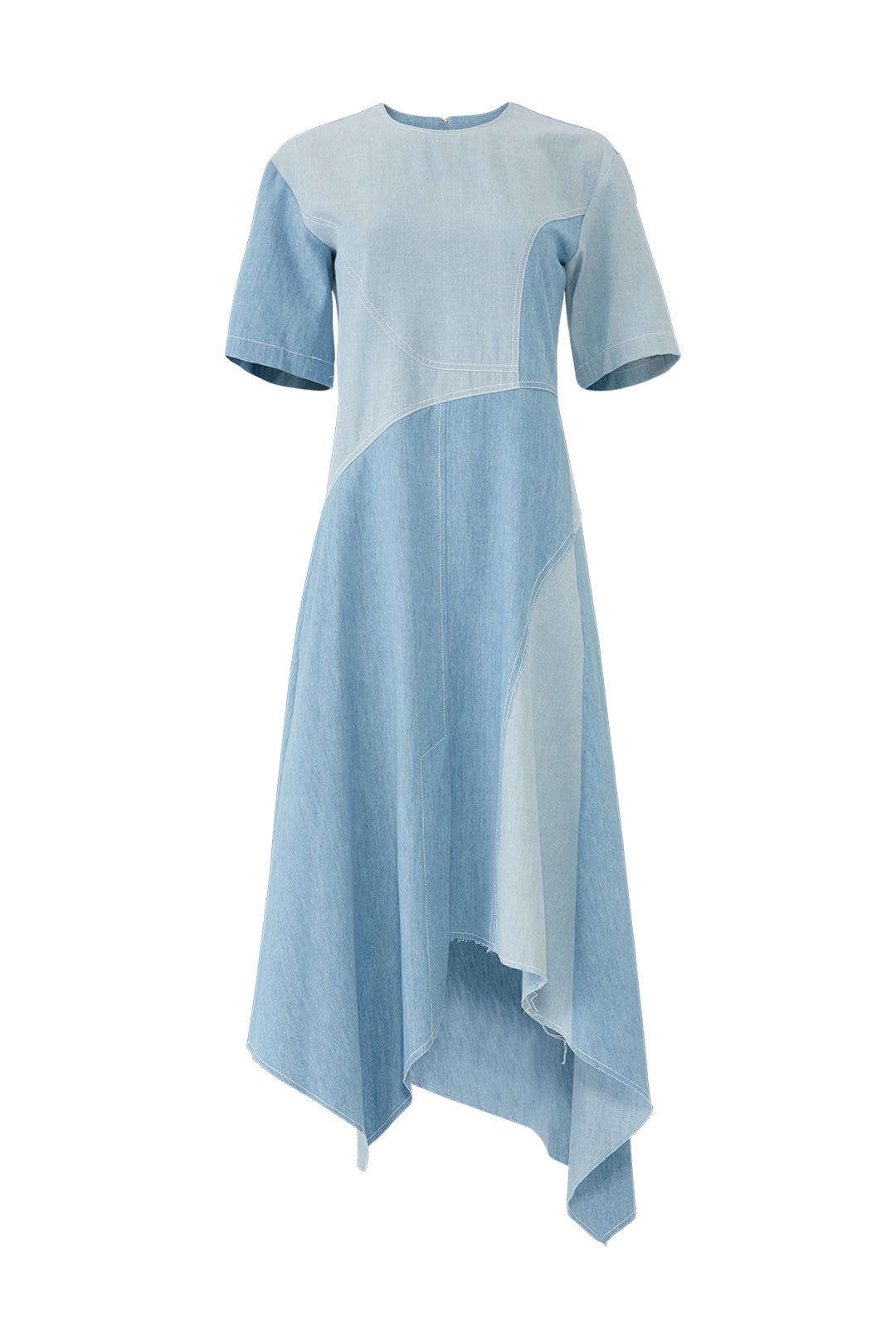 Chambray Seamed Dress by Colovos 3