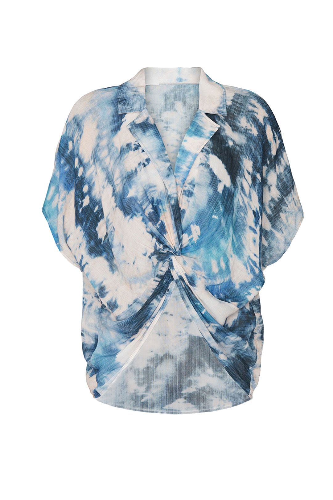 Tie Dye Twist Front Top by Fifteen Twenty 4