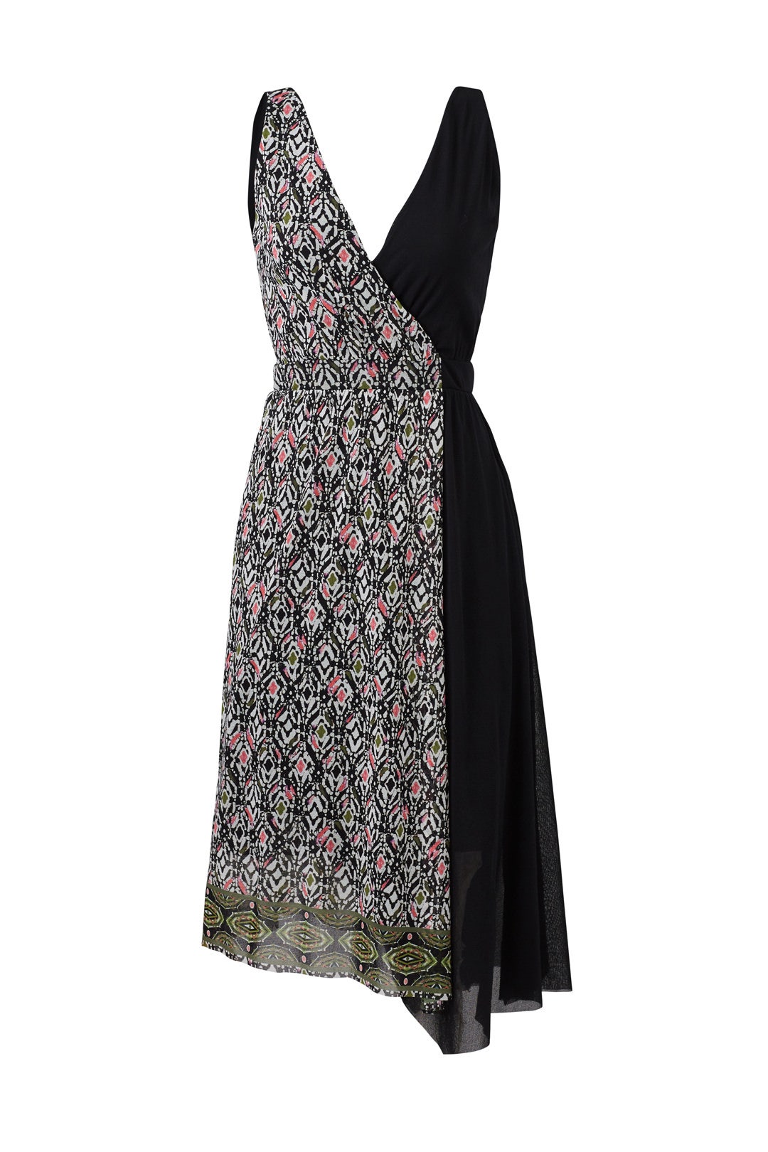 Geo Faux Wrap Dress by Fuzzi 3